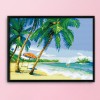 Seaside Scenery - 11CT Stamped Cross Stitch - 64x50cm