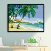 Seaside Scenery - 11CT Stamped Cross Stitch - 64x50cm