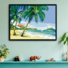 Seaside Scenery - 11CT Stamped Cross Stitch - 64x50cm