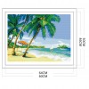 Seaside Scenery - 11CT Stamped Cross Stitch - 64x50cm
