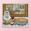 Autumn Outside The Window - 14CT Stamped Cross Stitch - 22x20cm