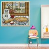 Autumn Outside The Window - 14CT Stamped Cross Stitch - 22x20cm