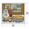 Autumn Outside The Window - 14CT Stamped Cross Stitch - 22x20cm