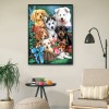 Animals 14CT Stamped Cross Stitch Needlework Embroidery (SZX038 Puppies)