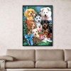 Animals 14CT Stamped Cross Stitch Needlework Embroidery (SZX038 Puppies)