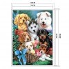 Animals 14CT Stamped Cross Stitch Needlework Embroidery (SZX038 Puppies)