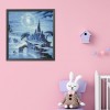 Blue Moon Night - 11CT Stamped Cross Stitch - 54x57cm
