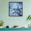Blue Moon Night - 11CT Stamped Cross Stitch - 54x57cm