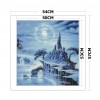 Blue Moon Night - 11CT Stamped Cross Stitch - 54x57cm
