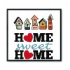 Sweet Home - 14CT Stamped Cross Stitch - 35x34cm