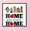 Sweet Home - 14CT Stamped Cross Stitch - 35x34cm