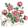 Rose - 14CT Stamped Cross Stitch - 29x29cm