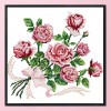 Rose - 14CT Stamped Cross Stitch - 29x29cm