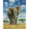 11CT Stamped Cross Stitch Kits Elephant 45 X 35cm