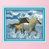 Galloping - 14CT Stamped Cross Stitch - 44*36cm