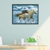 Galloping - 14CT Stamped Cross Stitch - 44*36cm