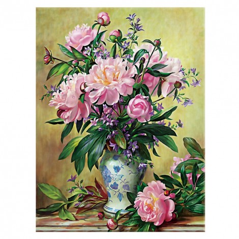 50x40cm Bunch Flowers Cross Stitch 14CT Counted Embroidery Kits (VS-0003)