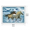 Galloping - 14CT Stamped Cross Stitch - 44*36cm