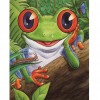 14CT Stamped Cross Stitch DIY Embroidery Art Needlework (SZX039 Frog)