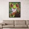 14CT Stamped Cross Stitch DIY Embroidery Art Needlework (SZX039 Frog)