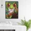 14CT Stamped Cross Stitch DIY Embroidery Art Needlework (SZX039 Frog)