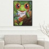 14CT Stamped Cross Stitch DIY Embroidery Art Needlework (SZX039 Frog)