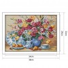 Compote vase - 14CT Stamped Cross Stitch - 38*33cm