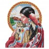14CT Stamp Cross Stitch DIY Manual Printed Needlework (R511 Indian Girl)