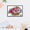 A Basket Of Flowers - 14CT Stamped Cross Stitch - 37x27cm