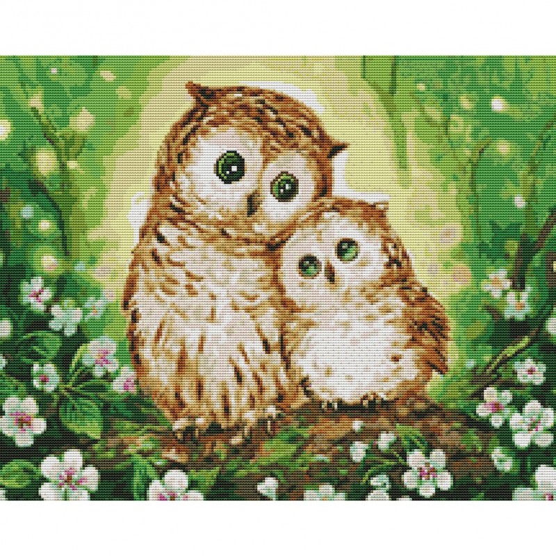 Two owls - 14CT Stam...