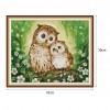 Two owls - 14CT Stamped Cross Stitch - 47x39cm
