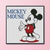 Cartoon Mouse - 11CT Stamped Cross Stitch - 30x30cm