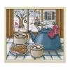 Winter Outside The Window - 14CT Stamped Cross Stitch - 22x20cm