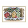 Bird House - 14CT Stamped Cross Stitch - 55x41cm