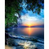50 X 50cm 11CT Stamped Cross Stitch Kits DIY Seaside Needlework (SZX14)