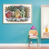 Bird House - 14CT Stamped Cross Stitch - 55x41cm