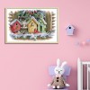 Bird House - 14CT Stamped Cross Stitch - 55x41cm