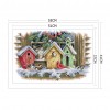 Bird House - 14CT Stamped Cross Stitch - 55x41cm