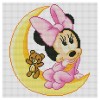 Cartoon Mouse Stamped DIY Cross Stitch 11CT Print Kits Embroidery (M0092)