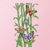 Butterfly and Bamboo - 14CT Stamped Cross Stitch - 28*44cm