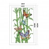 Butterfly and Bamboo - 14CT Stamped Cross Stitch - 28*44cm