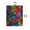 Cat - 11CT Stamped Cross Stitch - 36x46cm