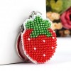 Strawberry - Stamped Bead Embroidery