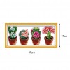 Cactus - 14CT Stamped Cross Stitch - 37x17cm