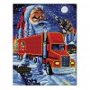 Christmas truck - 14CT Stamped Cross Stitch - 31*37cm