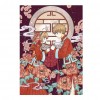 Sakura Girl Stamped Cross Stitch 11CT Anime DIY Embroidery Kit (PCH314)