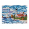 Seaside Lighthouse - 14CT Stamped Cross Stitch - 38*30cm
