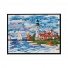 Seaside Lighthouse - 14CT Stamped Cross Stitch - 38*30cm