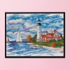Seaside Lighthouse - 14CT Stamped Cross Stitch - 38*30cm