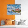 Seaside Lighthouse - 14CT Stamped Cross Stitch - 38*30cm